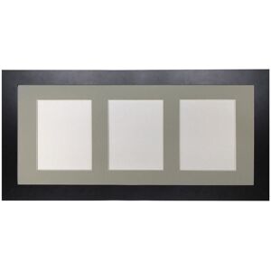 Frames & Mirrors 4U Metro Black Frame with Light Grey Mount for 3 Image Sizes 7 x 5 Inch Black Frames & Mirrors 4U Metro Black Frame with Light Grey Mount for 3 Image Sizes 7 x 5 Inch Black