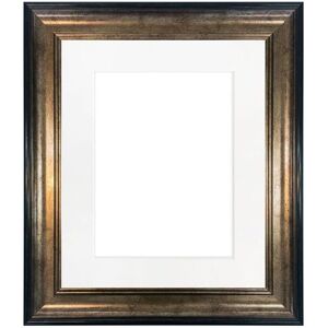 Frames & Mirrors 4U Scandi Black & Gold Frame with White Mount for Image Size 9 x 6 Black Frames & Mirrors 4U Scandi Black & Gold Frame with White Mount for Image Size 9 x 6 Black