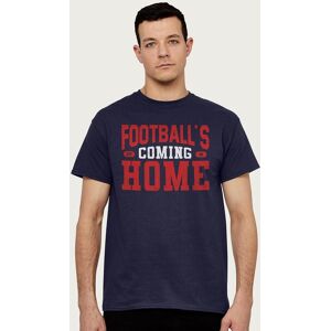 Football's Coming Home Men's Sports Text England Euro T-Shirt in Navy Size: 2XL Navy 2XL Football's Coming Home Men's Sports Text England Euro T-Shirt in Navy Size: 2XL Navy 2XL