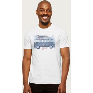 Volkswagen Men's France Euro Football Camper T-Shirt in White Size: XL White XL Volkswagen Men's France Euro Football Camper T-Shirt in White Size: XL White XL