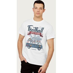 Volkswagen Men's Euro Football On Tour Camper T-Shirt in White Size: 2XL White 2XL Volkswagen Men's Euro Football On Tour Camper T-Shirt in White Size: 2XL White 2XL