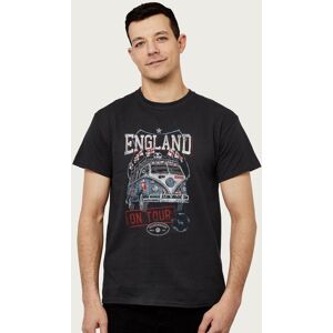 Volkswagen Men's Football England Euro Camper On Tour T-Shirt in Black Size: Small Black S Volkswagen Men's Football England Euro Camper On Tour T-Shirt in Black Size: Small Black S