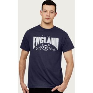 Coto7 Men's England White Print Euro Football Banner England Euro Football T-Shirt in Navy Size: Small Navy S Coto7 Men's England White Print Euro Football Banner England Euro Football T-Shirt in Navy Size: Small Navy S