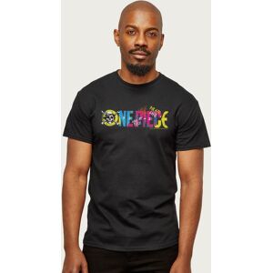 One Piece Men's Anime Pirate Life Straw Hat Pirates Logo T-Shirt in Black Size: Large Black L One Piece Men's Anime Pirate Life Straw Hat Pirates Logo T-Shirt in Black Size: Large Black L