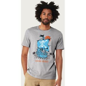 One Piece Men's Anime Pirate Life Straw Hat Pirates Logo T-Shirt in Mid Grey Size: Medium Mid Grey M One Piece Men's Anime Pirate Life Straw Hat Pirates Logo T-Shirt in Mid Grey Size: Medium Mid Grey M