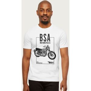 BSA Men's Motorcycles 500 Gold Star Road Racer T-Shirt in White Size: 2XL White 2XL BSA Men's Motorcycles 500 Gold Star Road Racer T-Shirt in White Size: 2XL White 2XL