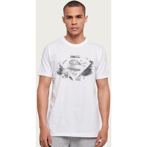 Superman Men's Faded Black & White Logo T-Shirt Size: 2XL White 2XL Superman Men's Faded Black & White Logo T-Shirt Size: 2XL White 2XL