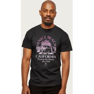 Volkswagen Men's Type 2 T1 Campervan Venice Beach California T-Shirt in Black Size: Small Black S Volkswagen Men's Type 2 T1 Campervan Venice Beach California T-Shirt in Black Size: Small Black S