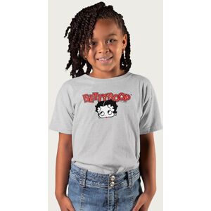 Betty Boop Red Lips Face & Logo T-Shirt in Mid Grey Size: 7-8 Years Mid Grey 7-8 Years Betty Boop Red Lips Face & Logo T-Shirt in Mid Grey Size: 7-8 Years Mid Grey 7-8 Years