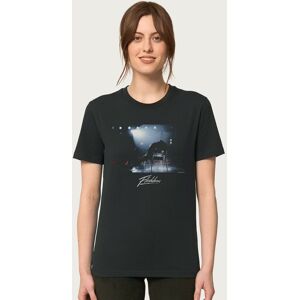 Flashdance Women's Water Scene Wet Chair Dance Relaxed Fit T-Shirt in Black Size: Large Black L Flashdance Women's Water Scene Wet Chair Dance Relaxed Fit T-Shirt in Black Size: Large Black L