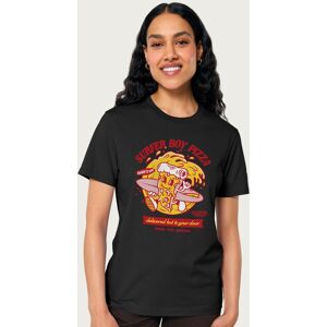 Stranger Things Women's Surfer Boy Pizza Delivered Hot Surf's Up Relaxed Fit T-Shirt in Black Size: 2XL Black 2XL Stranger Things Women's Surfer Boy Pizza Delivered Hot Surf's Up Relaxed Fit T-Shirt in Black Size: 2XL Black 2XL