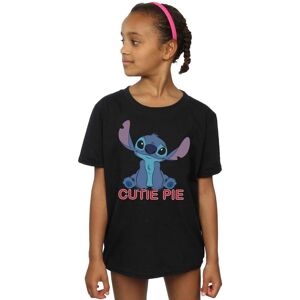 Disney Girl's Lilo & Stitch Stitch Cutie Pie Cotton T-Shirt in Black Size: 9 Years Black 9 Years Disney Girl's Lilo & Stitch Stitch Cutie Pie Cotton T-Shirt in Black Size: 9 Years Black 9 Years