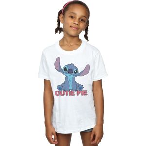Disney Girl's Lilo & Stitch Stitch Cutie Pie Cotton T-Shirt in White Size: 3-4 Years White 3-4 Years Disney Girl's Lilo & Stitch Stitch Cutie Pie Cotton T-Shirt in White Size: 3-4 Years White 3-4 Years