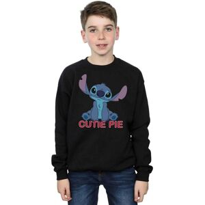Disney Boy's Lilo & Stitch Stitch Cutie Pie Sweatshirt in Black Size: 9 Years Black 9 Years Disney Boy's Lilo & Stitch Stitch Cutie Pie Sweatshirt in Black Size: 9 Years Black 9 Years