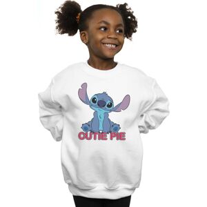 Disney Girl's Lilo & Stitch Stitch Cutie Pie Sweatshirt in White Size: 5-6 Years White 5-6 Years Disney Girl's Lilo & Stitch Stitch Cutie Pie Sweatshirt in White Size: 5-6 Years White 5-6 Years