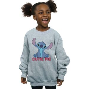 Disney Girl's Lilo & Stitch Stitch Cutie Pie Sweatshirt in Grey Size: 3-4 Years Grey 3-4 Years Disney Girl's Lilo & Stitch Stitch Cutie Pie Sweatshirt in Grey Size: 3-4 Years Grey 3-4 Years