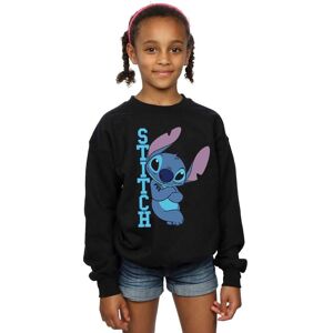 Disney Girl's Lilo & Stitch Posing Sweatshirt in Black Size: 9 Years Black 9 Years Disney Girl's Lilo & Stitch Posing Sweatshirt in Black Size: 9 Years Black 9 Years