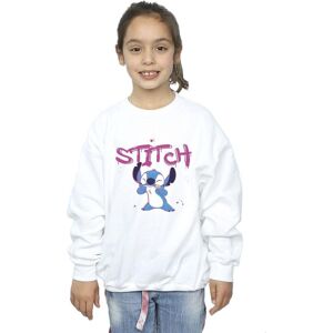 Disney Girl's Lilo & Stitch Graffiti Sweatshirt in White Size: 3-4 Years White 3-4 Years Disney Girl's Lilo & Stitch Graffiti Sweatshirt in White Size: 3-4 Years White 3-4 Years