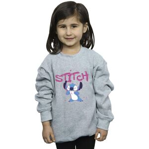 Disney Girl's Lilo & Stitch Graffiti Sweatshirt in Grey Size: 9 Years Grey 9 Years Disney Girl's Lilo & Stitch Graffiti Sweatshirt in Grey Size: 9 Years Grey 9 Years