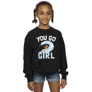 Disney Girl's Lilo & Stitch You Go Girl Sweatshirt in Black Size: 7-8 Years Black 7-8 Years Disney Girl's Lilo & Stitch You Go Girl Sweatshirt in Black Size: 7-8 Years Black 7-8 Years