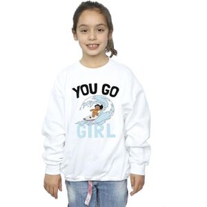 Disney Girl's Lilo & Stitch You Go Girl Sweatshirt in White Size: 7-8 Years White 7-8 Years Disney Girl's Lilo & Stitch You Go Girl Sweatshirt in White Size: 7-8 Years White 7-8 Years
