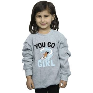 Disney Girl's Lilo & Stitch You Go Girl Sweatshirt in Grey Size: 7-8 Years Grey 7-8 Years Disney Girl's Lilo & Stitch You Go Girl Sweatshirt in Grey Size: 7-8 Years Grey 7-8 Years