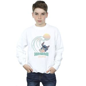 Disney Boy's Lilo & Stitch Hawaii Sweatshirt in White Size: 7-8 Years White 7-8 Years Disney Boy's Lilo & Stitch Hawaii Sweatshirt in White Size: 7-8 Years White 7-8 Years