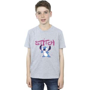 Disney Boy's Lilo & Stitch Graffiti T-Shirt in Grey Size: 5-6 Years Grey 5-6 Years Disney Boy's Lilo & Stitch Graffiti T-Shirt in Grey Size: 5-6 Years Grey 5-6 Years