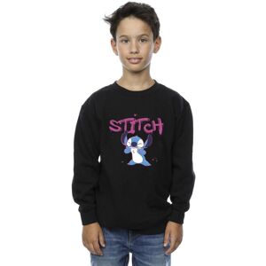 Disney Boy's Lilo & Stitch Graffiti Sweatshirt in Black Size: 12-13 Years Black 12-13 Years Disney Boy's Lilo & Stitch Graffiti Sweatshirt in Black Size: 12-13 Years Black 12-13 Years