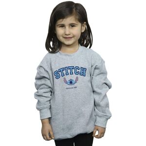 Disney Girl's Lilo & Stitch Collegial Sweatshirt in Grey Size: 7-8 Years Grey 7-8 Years Disney Girl's Lilo & Stitch Collegial Sweatshirt in Grey Size: 7-8 Years Grey 7-8 Years