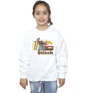 Disney Girl's Lilo & Stitch Bitten Surfboard Sweatshirt in White Size: 5-6 Years White 5-6 Years Disney Girl's Lilo & Stitch Bitten Surfboard Sweatshirt in White Size: 5-6 Years White 5-6 Years
