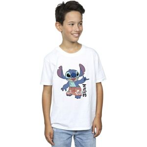Disney Boy's Lilo & Stitch Bermuda Shorts T-Shirt in White Size: 12-13 Years White 12-13 Years Disney Boy's Lilo & Stitch Bermuda Shorts T-Shirt in White Size: 12-13 Years White 12-13 Years