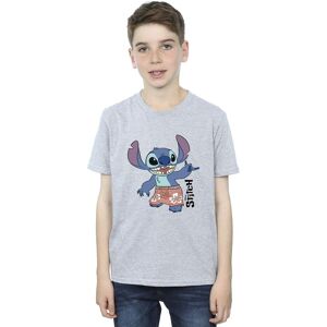 Disney Boy's Lilo & Stitch Bermuda Shorts T-Shirt in Grey Size: 7-8 Years Grey 7-8 Years Disney Boy's Lilo & Stitch Bermuda Shorts T-Shirt in Grey Size: 7-8 Years Grey 7-8 Years
