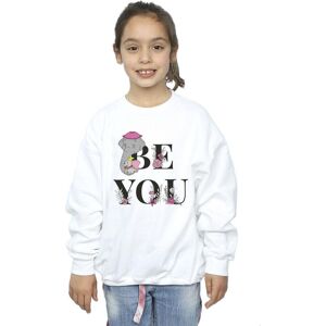 Disney Girl's Dumbo Be You Sweatshirt in White Size: 5-6 Years White 5-6 Years Disney Girl's Dumbo Be You Sweatshirt in White Size: 5-6 Years White 5-6 Years