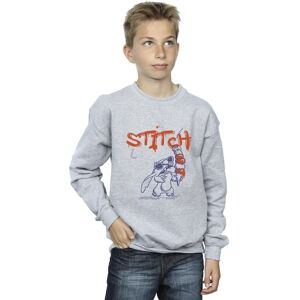 Disney Boy's Lilo & Stitch Ice Creams Sweatshirt in Grey Size: 9 Years Grey 9 Years Disney Boy's Lilo & Stitch Ice Creams Sweatshirt in Grey Size: 9 Years Grey 9 Years