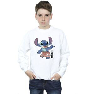 Disney Boy's Lilo & Stitch Bermuda Shorts Sweatshirt in White Size: 5-6 Years White 5-6 Years Disney Boy's Lilo & Stitch Bermuda Shorts Sweatshirt in White Size: 5-6 Years White 5-6 Years