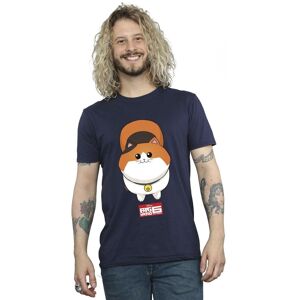 Disney Men's Big Hero 6 Baymax Kitten Face T-Shirt in Navy Size: Medium Navy M Disney Men's Big Hero 6 Baymax Kitten Face T-Shirt in Navy Size: Medium Navy M