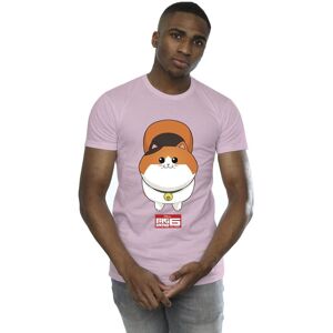 Disney Men's Big Hero 6 Baymax Kitten Face T-Shirt in Baby Pink Size: XL Baby Pink XL Disney Men's Big Hero 6 Baymax Kitten Face T-Shirt in Baby Pink Size: XL Baby Pink XL