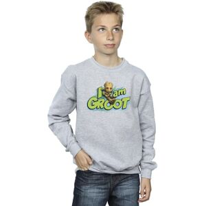Marvel Boy's Guardians Of The Galaxy I Am Groot Jumping Sweatshirt in Grey Size: 7-8 Years Grey 7-8 Years Marvel Boy's Guardians Of The Galaxy I Am Groot Jumping Sweatshirt in Grey Size: 7-8 Years Grey 7-8 Years