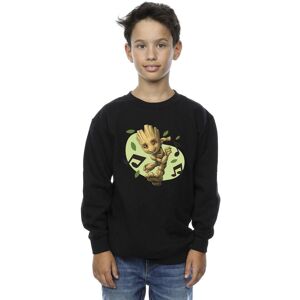 Marvel Boy's Guardians Of The Galaxy Groot Musical Notes Sweatshirt in Black Size: 7-8 Years Black 7-8 Years Marvel Boy's Guardians Of The Galaxy Groot Musical Notes Sweatshirt in Black Size: 7-8 Years Black 7-8 Years