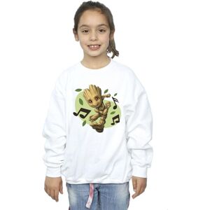 Marvel Girl's Guardians Of The Galaxy Groot Musical Notes Sweatshirt in White Size: 12-13 Years White 12-13 Years Marvel Girl's Guardians Of The Galaxy Groot Musical Notes Sweatshirt in White Size: 12-13 Years White 12-13 Years