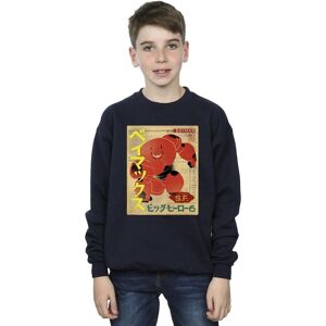 Disney Boy's Big Hero 6 Baymax Baymax Newspaper Sweatshirt in Navy Size: 5-6 Years Navy 5-6 Years Disney Boy's Big Hero 6 Baymax Baymax Newspaper Sweatshirt in Navy Size: 5-6 Years Navy 5-6 Years