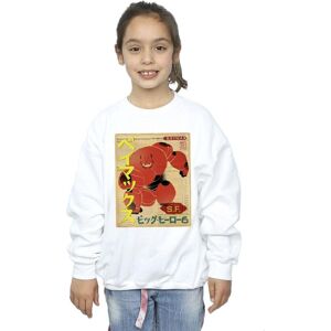 Disney Girl's Big Hero 6 Baymax Baymax Newspaper Sweatshirt in White Size: 7-8 Years White 7-8 Years Disney Girl's Big Hero 6 Baymax Baymax Newspaper Sweatshirt in White Size: 7-8 Years White 7-8 Years