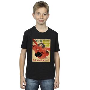 Disney Boy's Big Hero 6 Baymax Flying Baymax Newspaper T-Shirt in Black Size: 7-8 Years Black 7-8 Years Disney Boy's Big Hero 6 Baymax Flying Baymax Newspaper T-Shirt in Black Size: 7-8 Years Black 7-8 Years