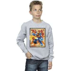 Disney Boy's Big Hero 6 Baymax Fred Newspaper Sweatshirt in Grey Size: 7-8 Years Grey 7-8 Years Disney Boy's Big Hero 6 Baymax Fred Newspaper Sweatshirt in Grey Size: 7-8 Years Grey 7-8 Years