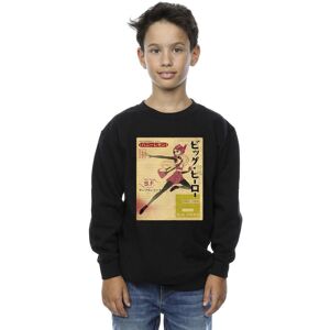 Disney Boy's Big Hero 6 Baymax Honey Lemon Newspaper Sweatshirt in Black Size: 5-6 Years Black 5-6 Years Disney Boy's Big Hero 6 Baymax Honey Lemon Newspaper Sweatshirt in Black Size: 5-6 Years Black 5-6 Years