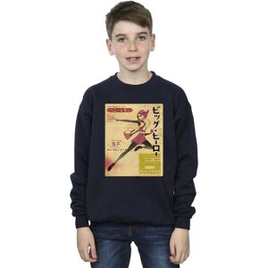 Disney Boy's Big Hero 6 Baymax Honey Lemon Newspaper Sweatshirt in Navy Size: 12-13 Years Navy 12-13 Years Disney Boy's Big Hero 6 Baymax Honey Lemon Newspaper Sweatshirt in Navy Size: 12-13 Years Navy 12-13 Years
