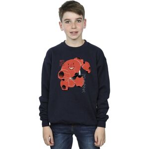 Disney Boy's Big Hero 6 Baymax Suite Pose Sweatshirt in Navy Size: 9 Years Navy 9 Years Disney Boy's Big Hero 6 Baymax Suite Pose Sweatshirt in Navy Size: 9 Years Navy 9 Years