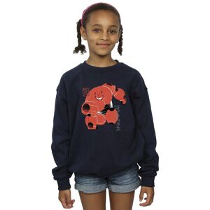 Disney Girl's Big Hero 6 Baymax Suite Pose Sweatshirt in Navy Size: 9 Years Navy 9 Years Disney Girl's Big Hero 6 Baymax Suite Pose Sweatshirt in Navy Size: 9 Years Navy 9 Years