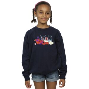 Disney Girl's Big Hero 6 Baymax Hiro Bridge Sweatshirt in Navy Size: 7-8 Years Navy 7-8 Years Disney Girl's Big Hero 6 Baymax Hiro Bridge Sweatshirt in Navy Size: 7-8 Years Navy 7-8 Years